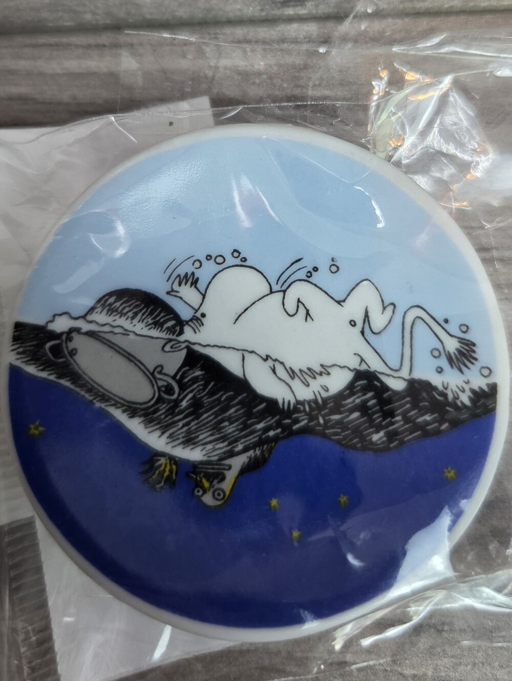 Moomin T-Arts Winter Scene Collectible Figure Dish New in Package